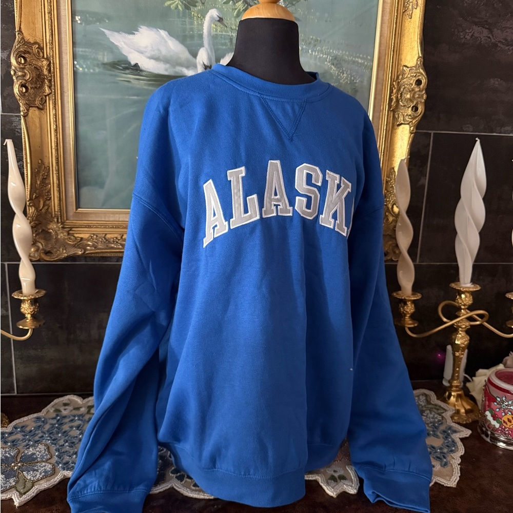 Alaska Men's Crewneck Sweater - Blue